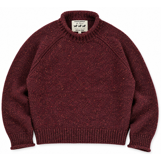 SWEET WOOL ROLLNECK - WINE